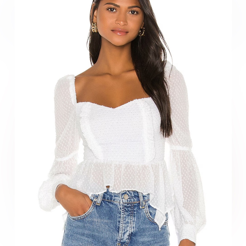 Song of Style Clara Top in White